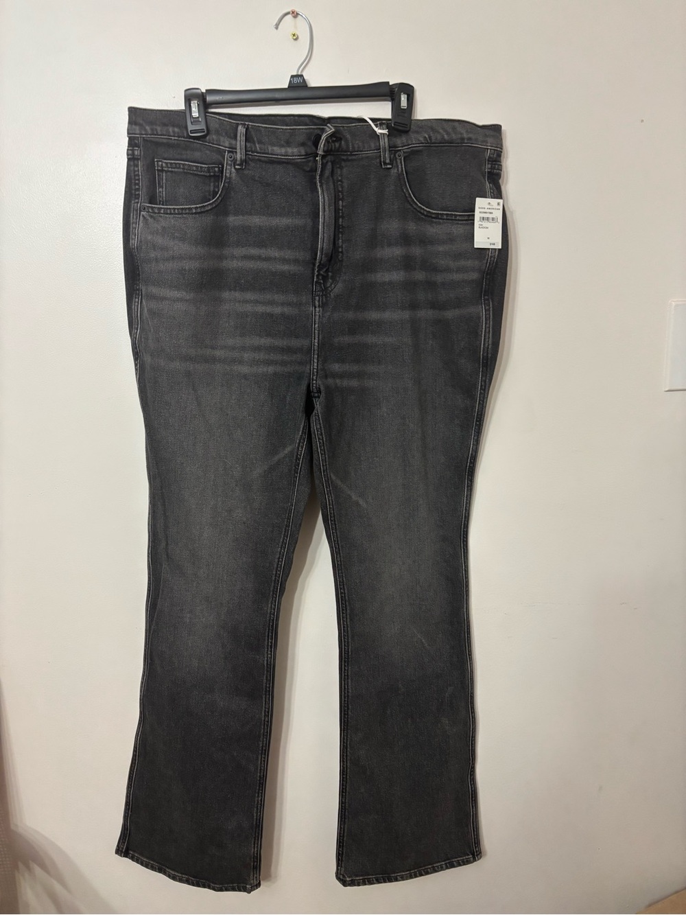 Good American Black Bootcut Jeans